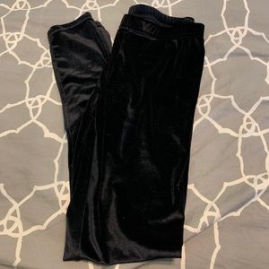 Jessica Simpson Black Velvet Leggings NWOT